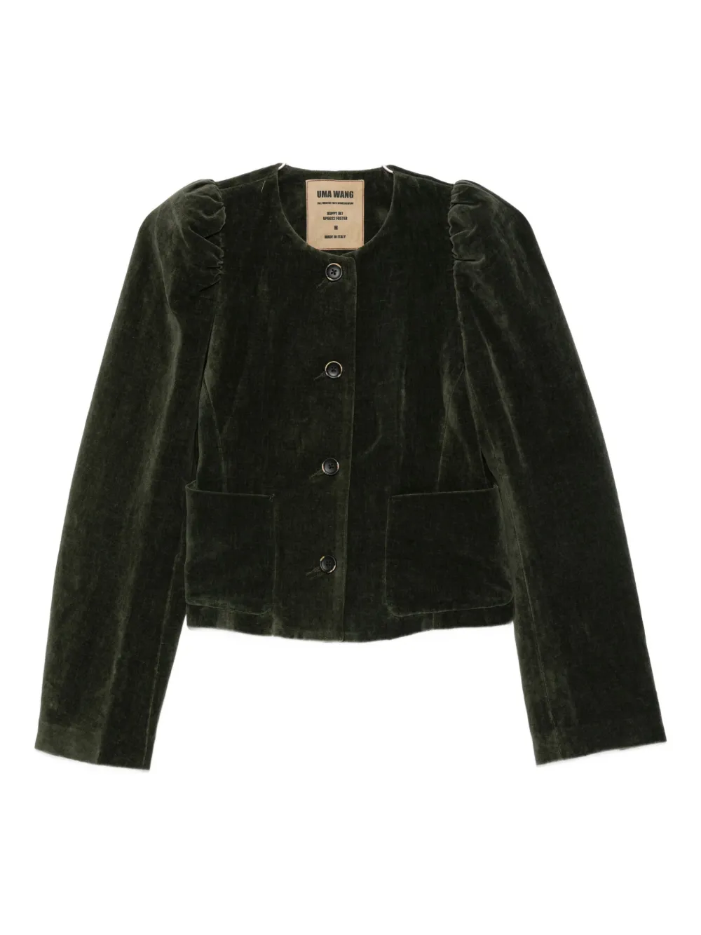Бархатный жакет с длинными рукавами Uma Wang, зеленый
Бархатный жакет с длинными рукавами Uma Wang, зеленый