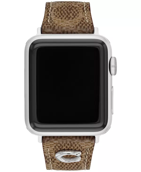 Женский ремешок Coach Signature из кожи и холста бежевого цвета для Apple Watch 38 мм, 40 мм, 41 мм Coach, tan
Женский ремешок Coach Signature из кожи и холста бежевого цвета для Apple Watch 38 мм, 40 мм, 41 мм Coach, tan