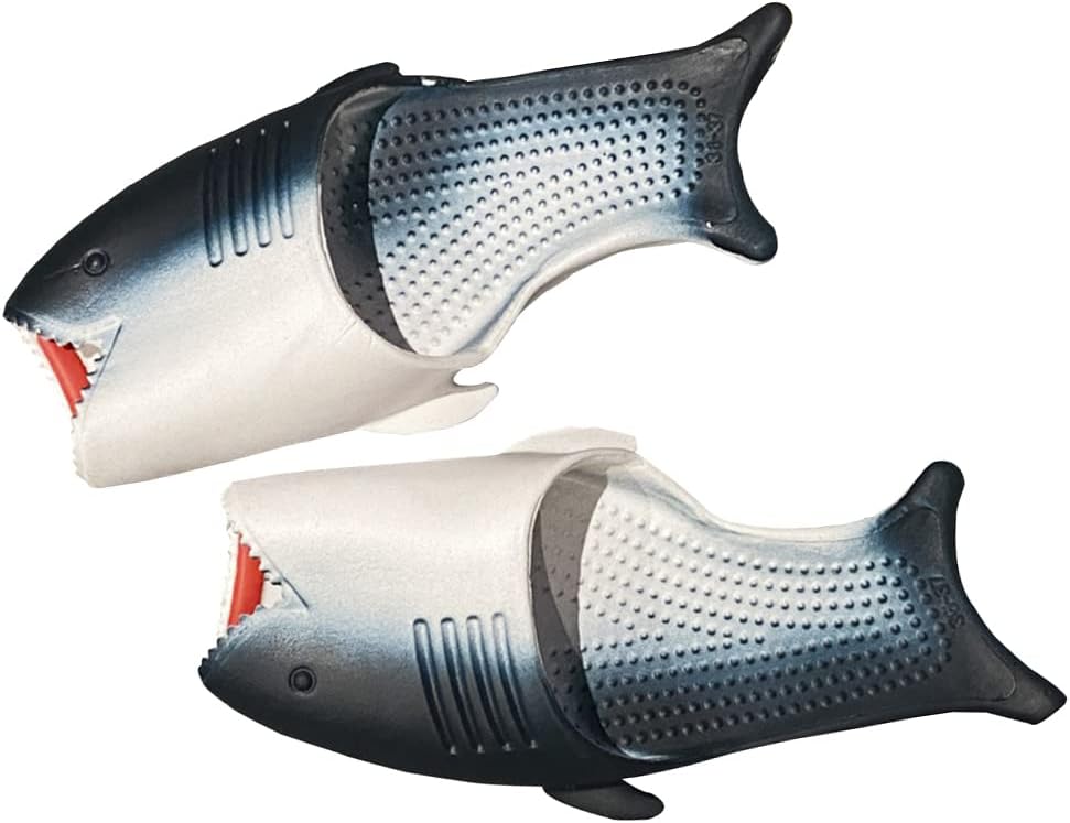 Lmetsky Тапочки-рыбки, сандалии-шлепанцы с акулами, нескользящие, с открытым носком, для мужчин и женщин, легкие сандалии-рыбки на легкой подошве, пляжная обувь с акулами, унисекс, синий
Lmetsky Тапочки-рыбки, сандалии-шлепанцы с акулами, нескользящие, с открытым носком, для мужчин и женщин, легкие сандалии-рыбки на легкой подошве, пляжная обувь с акулами, унисекс, синий