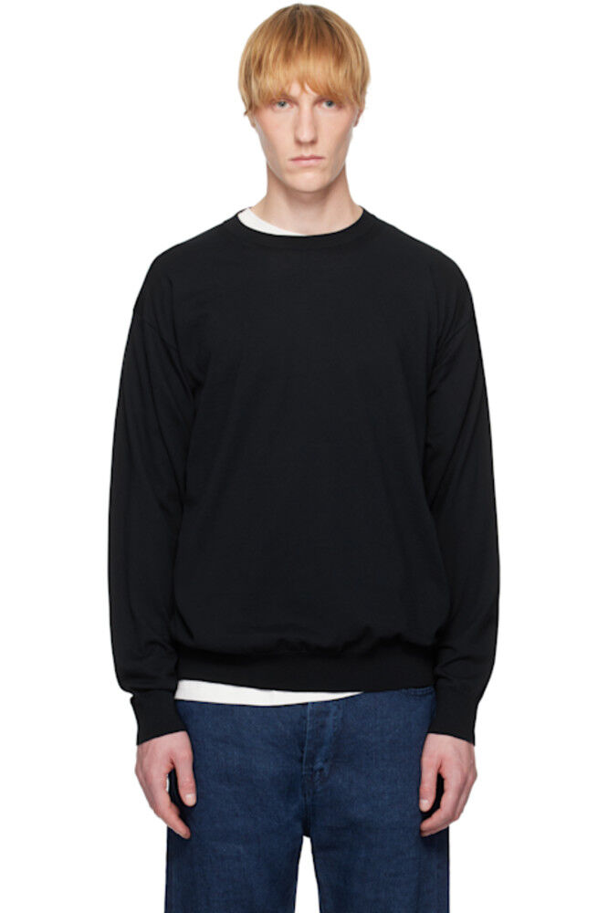 Синий свитер из хлопка супер высокой плотности AURALEE
Синий свитер из хлопка супер высокой плотности AURALEE