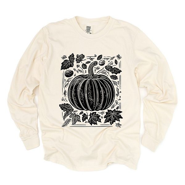 Футболка с длинным рукавом и принтом Pumpkin with leaves distressed, окрашенная в стиле garment dyed Simply Sage Market, Ivory, Зеленый, Футболка с длинным рукавом и принтом Pumpkin with leaves distressed, окрашенная в стиле garment dyed Simply Sage Marke
Футболка с длинным рукавом и принтом Pumpkin with leaves distressed, окрашенная в стиле garment dyed Simply Sage Market, Ivory, Зеленый, Футболка с длинным рукавом и принтом Pumpkin with leaves distressed, окрашенная в стиле garment dyed Simply Sage Marke