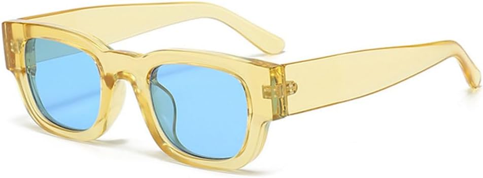 LVTFCO Популярные модные солнцезащитные очки для женщин, ретро, конфетные цвета, для мужчин, панк, защита от УФ-излучения UV400, трендовые солнцезащитные очки, Yellow Blue
LVTFCO Популярные модные солнцезащитные очки для женщин, ретро, конфетные цвета, для мужчин, панк, защита от УФ-излучения UV400, трендовые солнцезащитные очки, Yellow Blue