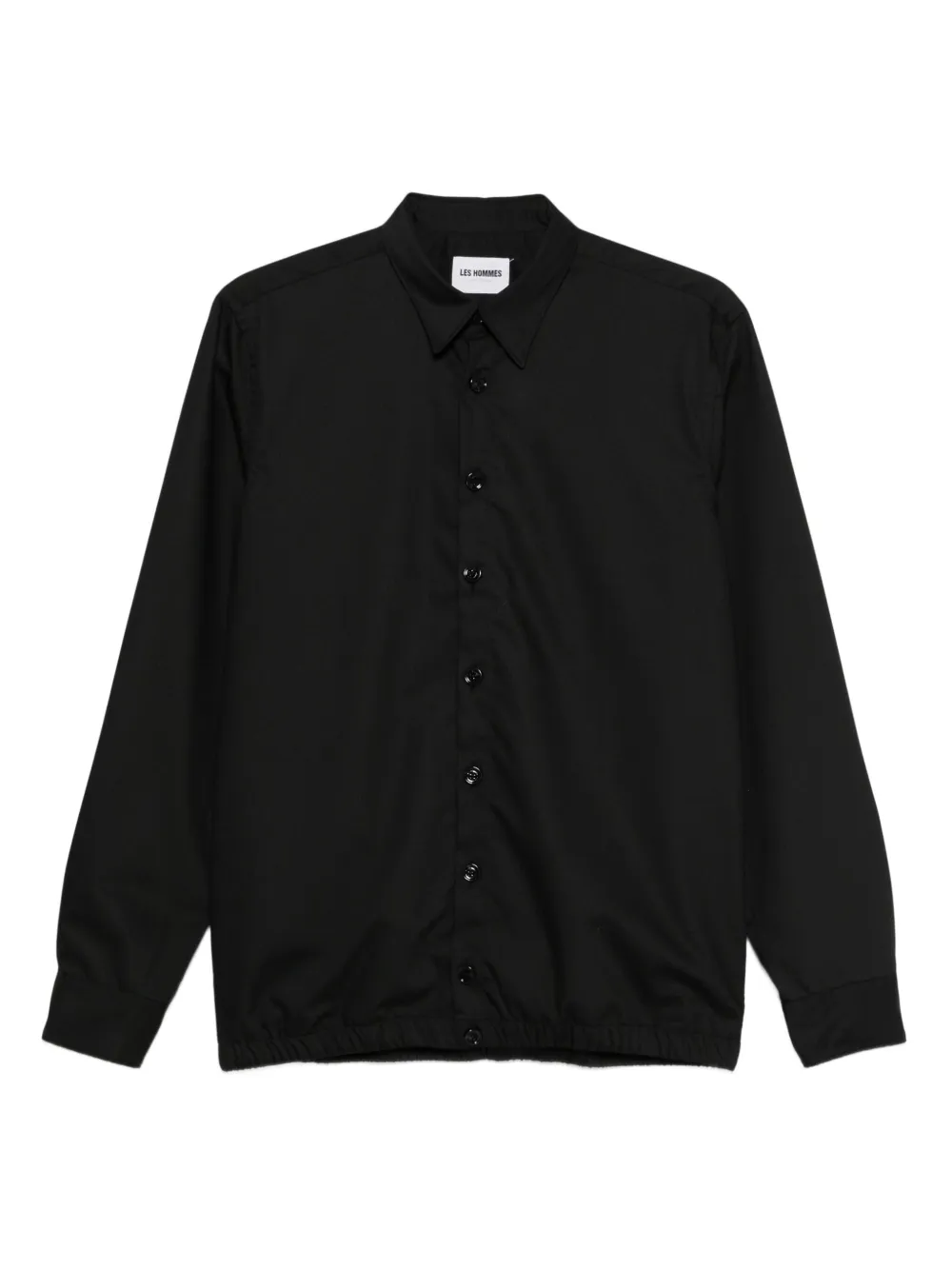 Рубашка на пуговицах с эластичным подолом Les Hommes, черный
Рубашка на пуговицах с эластичным подолом Les Hommes, черный