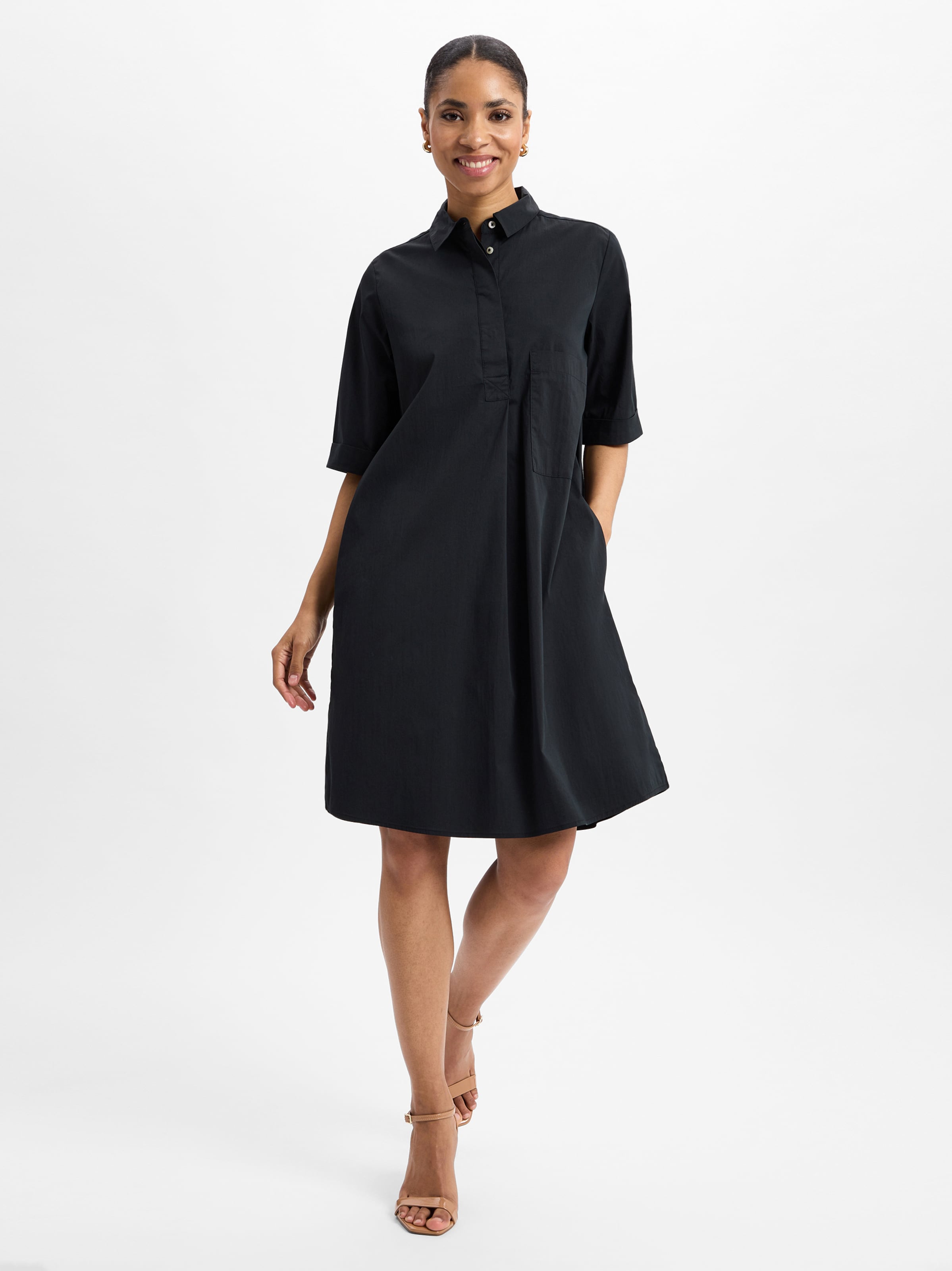 Marie Lund Платье-рубашка 'Lisa' в черном цвете
Marie Lund Платье-рубашка 'Lisa' в черном цвете