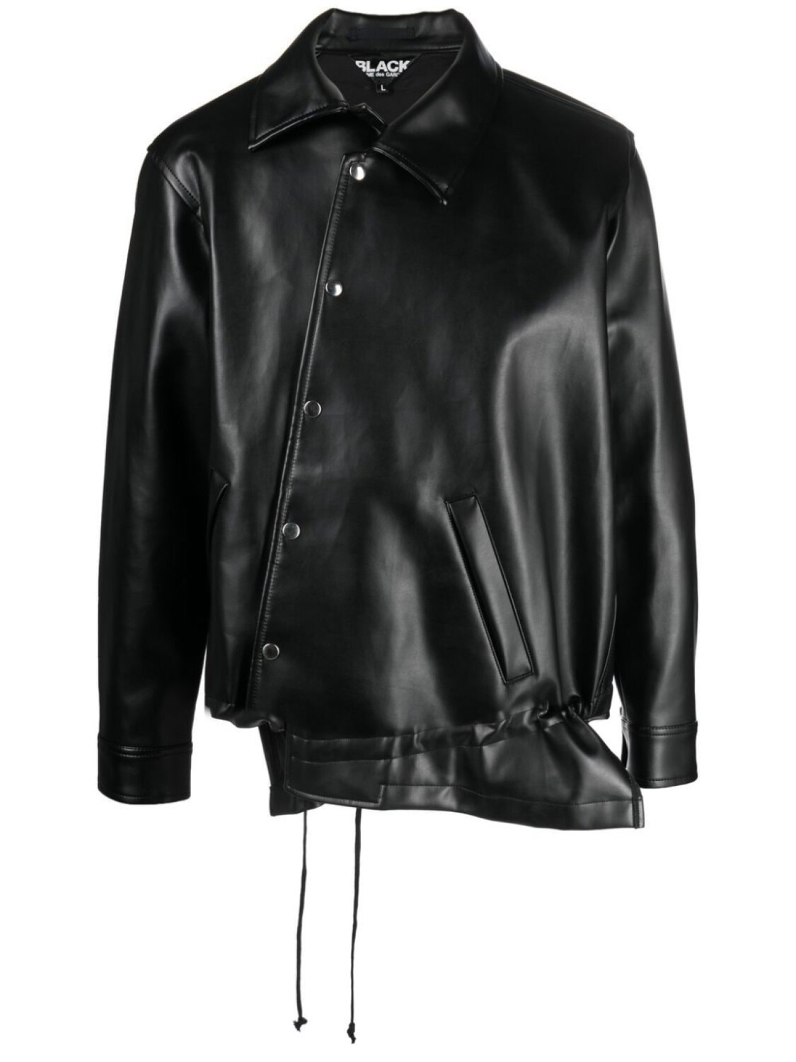 Black Comme Des Garçons куртка из искусственной кожи с асимметричным подолом, черный
Black Comme Des Garçons куртка из искусственной кожи с асимметричным подолом, черный