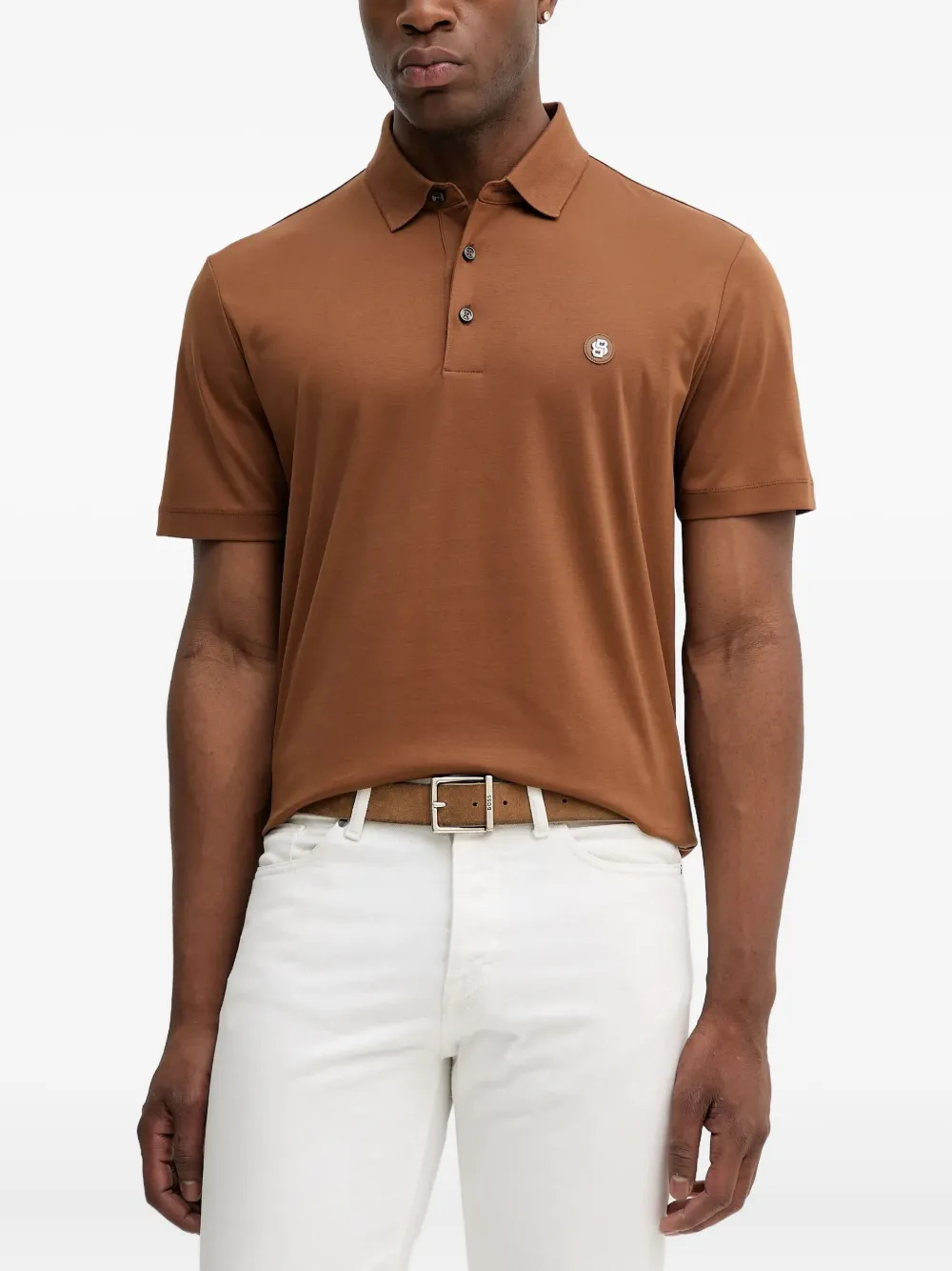 Рубашка поло с логотипом BOSS, коричневый
Рубашка поло с логотипом BOSS, коричневый