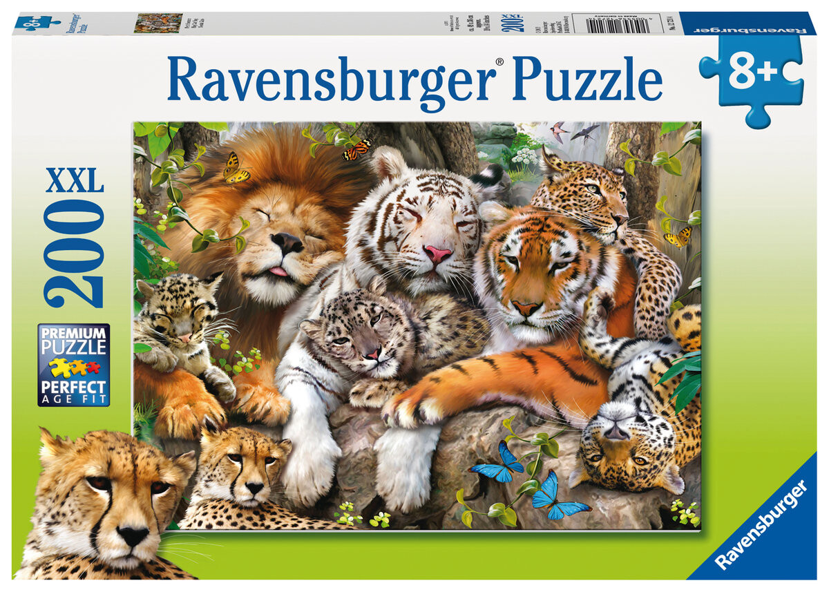 Ravensburger, пазл, Дикие кошки, XXL, 200 шт.
Ravensburger, пазл, Дикие кошки, XXL, 200 шт.