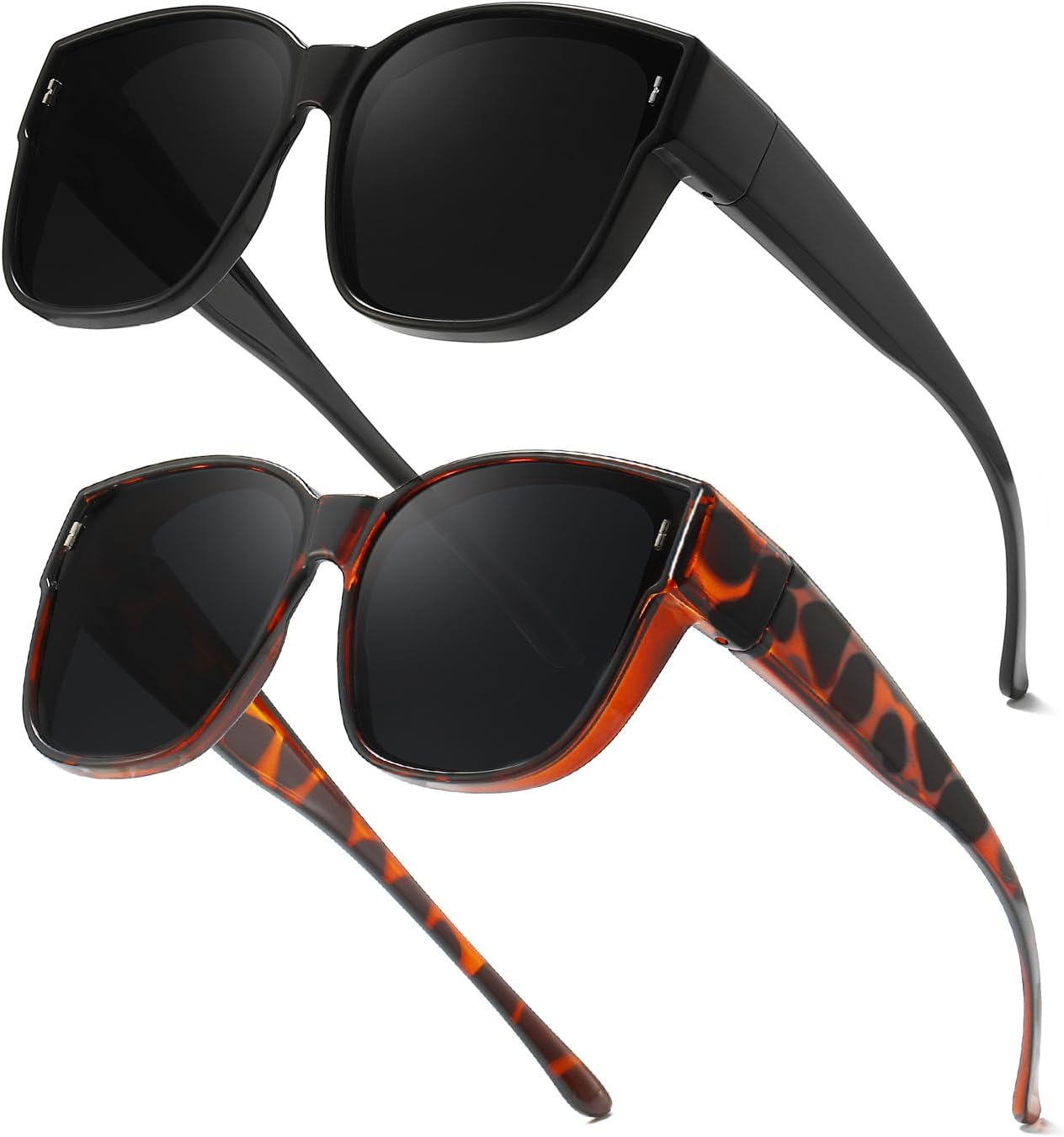 Солнцезащитные очки Myiaur Oversized Fit для женщин, модный вариант ношения поверх обычных очков, поляризованные солнцезащитные очки с защитой UV400 для вождения, B01(2 Pack) Black+yellowtortoise
Солнцезащитные очки Myiaur Oversized Fit для женщин, модный вариант ношения поверх обычных очков, поляризованные солнцезащитные очки с защитой UV400 для вождения, B01(2 Pack) Black+yellowtortoise