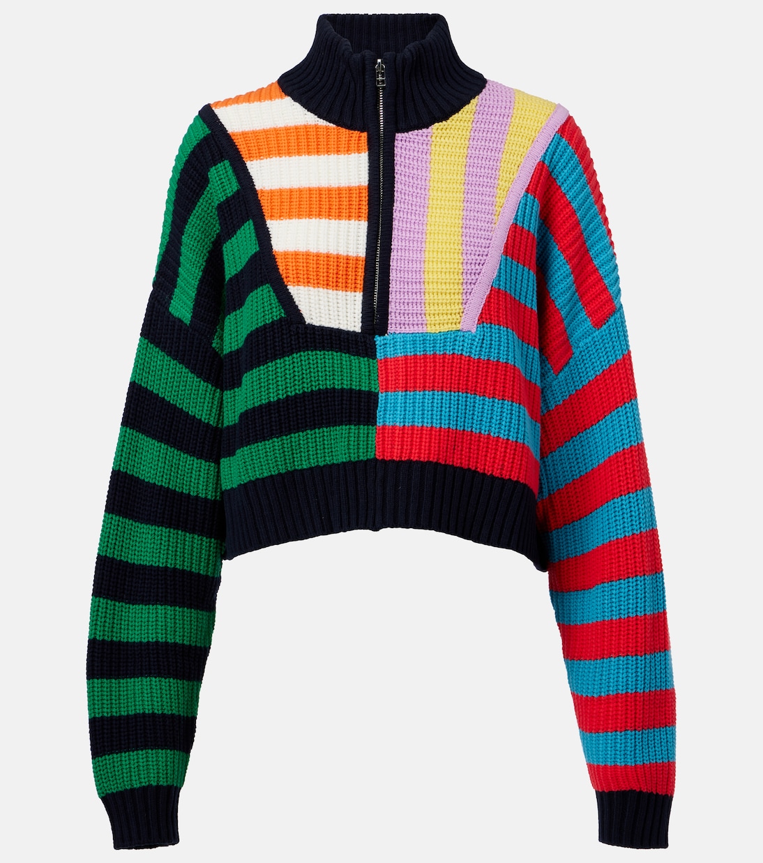Хэмптон вязаный свитер из хлопковой смеси Staud, Cabana Stripe Multicolor
Хэмптон вязаный свитер из хлопковой смеси Staud, Cabana Stripe Multicolor