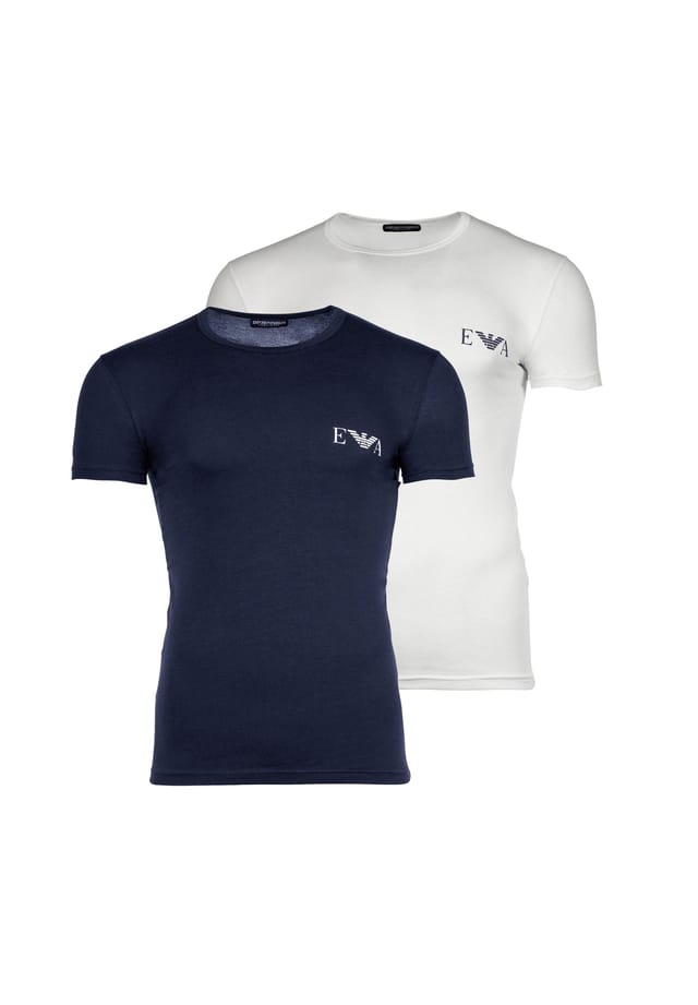 Футболка 2 шт. в упаковке - яркая монограмма короткий рукав круглый вырез эластичный хлопок Emporio Armani, мультиколор
Футболка 2 шт. в упаковке - яркая монограмма короткий рукав круглый вырез эластичный хлопок Emporio Armani, мультиколор