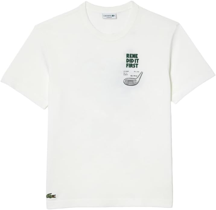 Мужская футболка Lacoste с круглым вырезом и коротким рукавом, классического кроя с графическим принтом, Flour/Golf
Мужская футболка Lacoste с круглым вырезом и коротким рукавом, классического кроя с графическим принтом, Flour/Golf