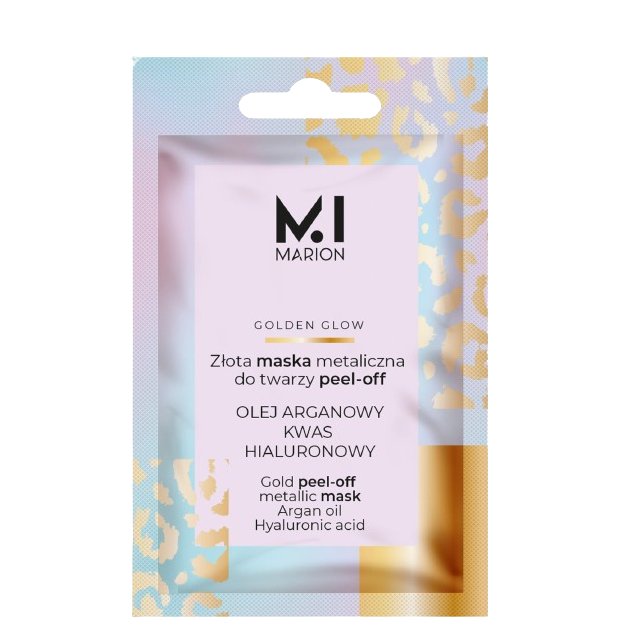 Marion, Golden Glow, Золотая металлическая отшелушивающая маска для лица, 6 г 
Marion, Golden Glow, Золотая металлическая отшелушивающая маска для лица, 6 г