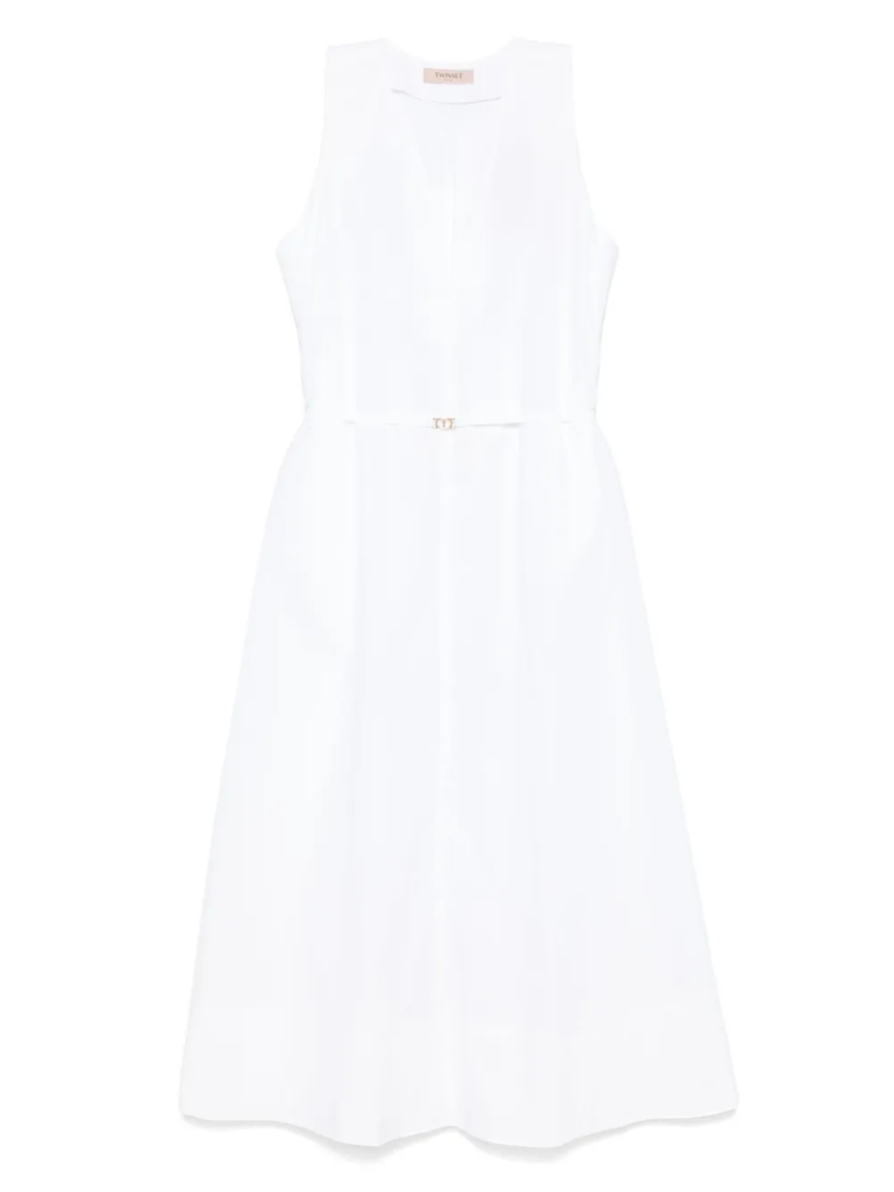 Платье миди с логотипом TWINSET, белый
Платье миди с логотипом TWINSET, белый