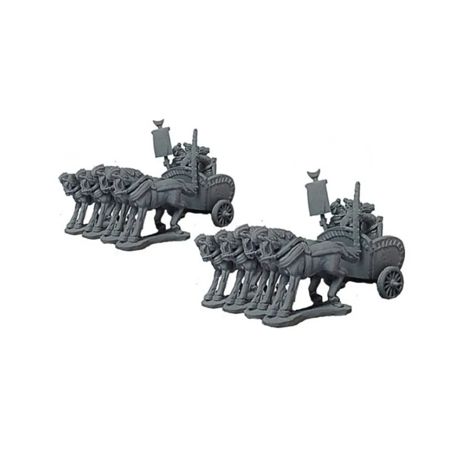 Тяжелые колесницы с четырьмя лошадьми — Индийские, War & Empire - Ancient Miniatures - Indian (15mm)
Тяжелые колесницы с четырьмя лошадьми — Индийские, War & Empire - Ancient Miniatures - Indian (15mm)