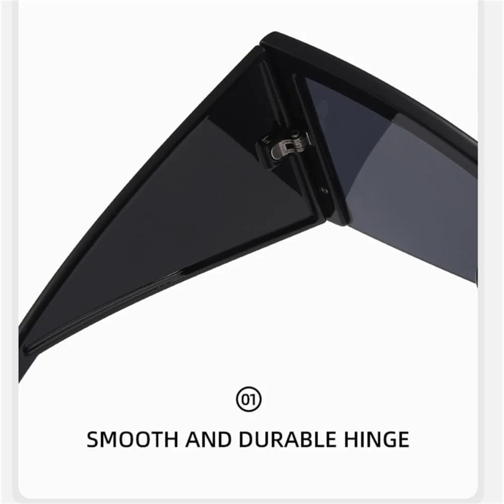 Большие панк-солнцезащитные очки в форме щита для женщин, крупная оправа, «кошачий глаз», солнцезащитные очки для женщин, защита от ультрафиолета UV400 HDUBFY, 2
Большие панк-солнцезащитные очки в форме щита для женщин, крупная оправа, «кошачий глаз», солнцезащитные очки для женщин, защита от ультрафиолета UV400 HDUBFY, 2