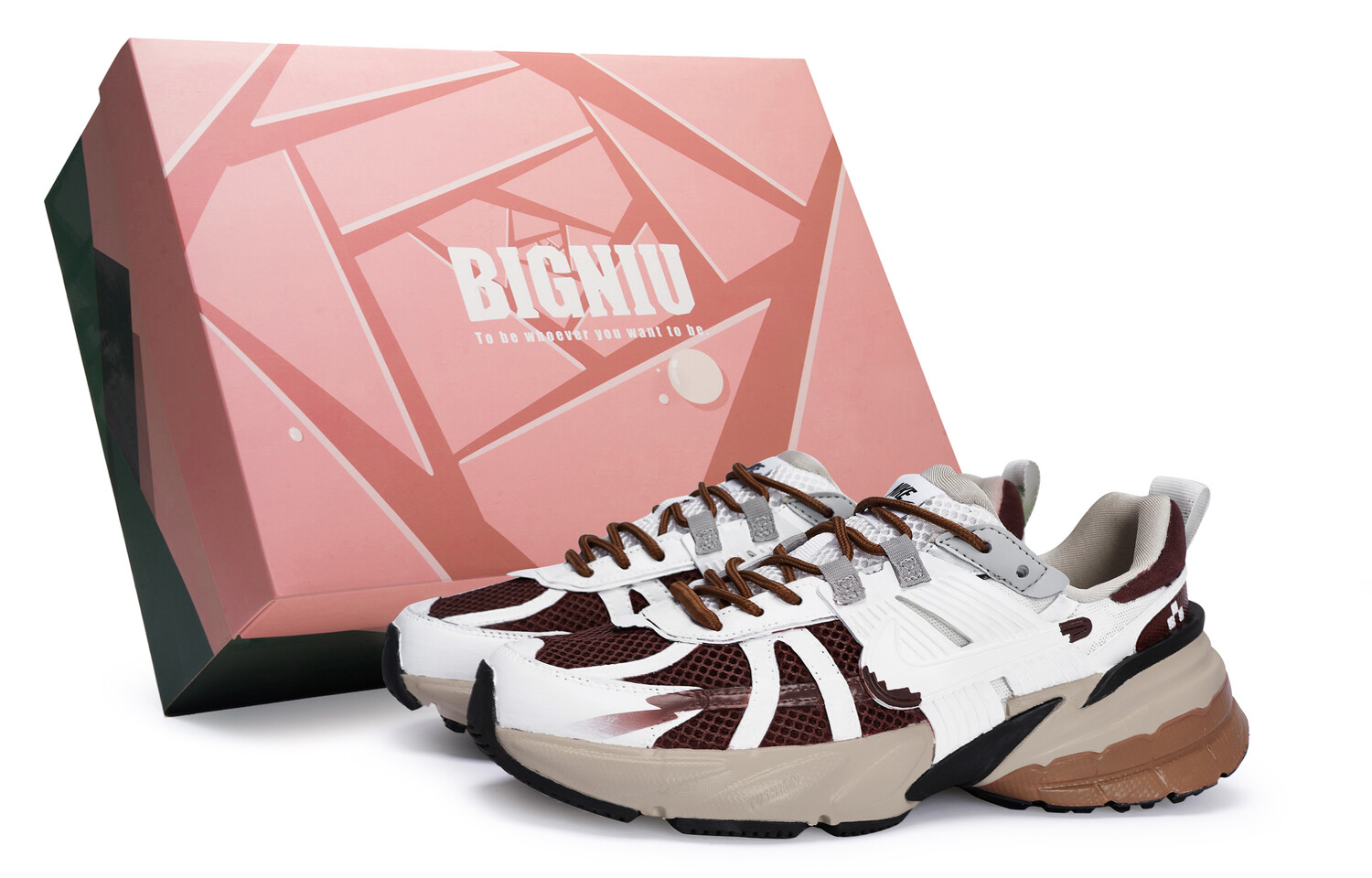 Кроссовки для бега V2K Run женские с низким верхом, белый/коричневый Nike
Кроссовки для бега V2K Run женские с низким верхом, белый/коричневый Nike