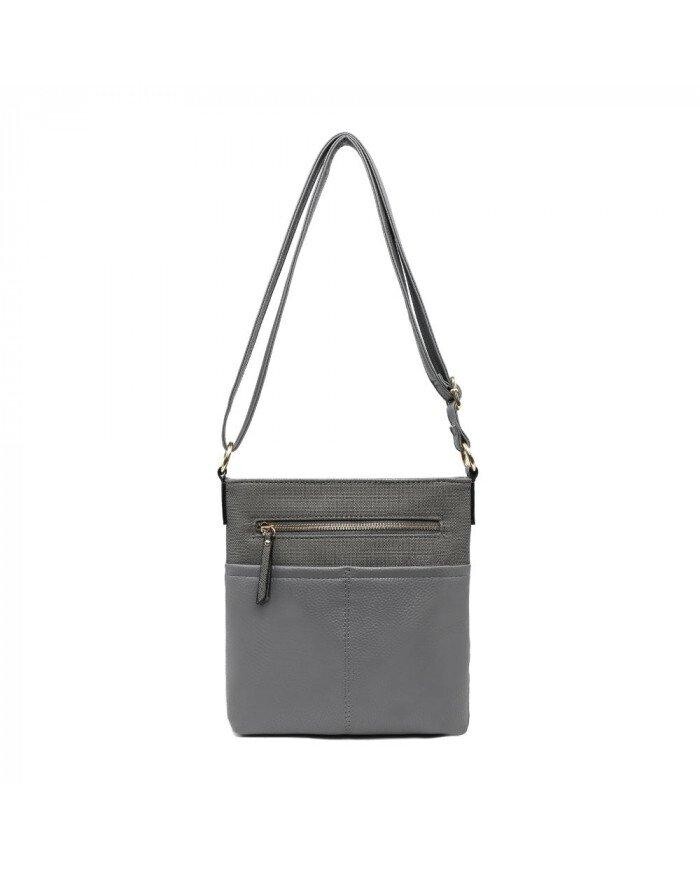 Сумка-мессенджер/через плечо с тройной молнией JFY, серый
Сумка-мессенджер/через плечо с тройной молнией JFY, серый