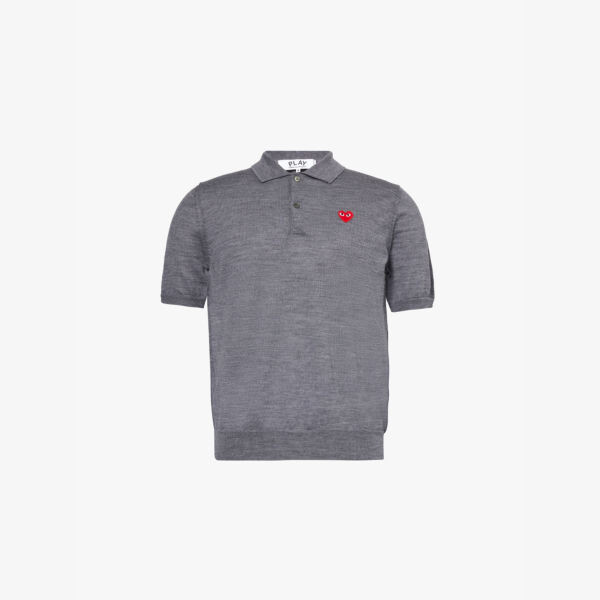 Футболка-Поло из шерсти с короткими рукавами и логотипом-нашивкой Comme Des Garcons Play, серый
Футболка-Поло из шерсти с короткими рукавами и логотипом-нашивкой Comme Des Garcons Play, серый