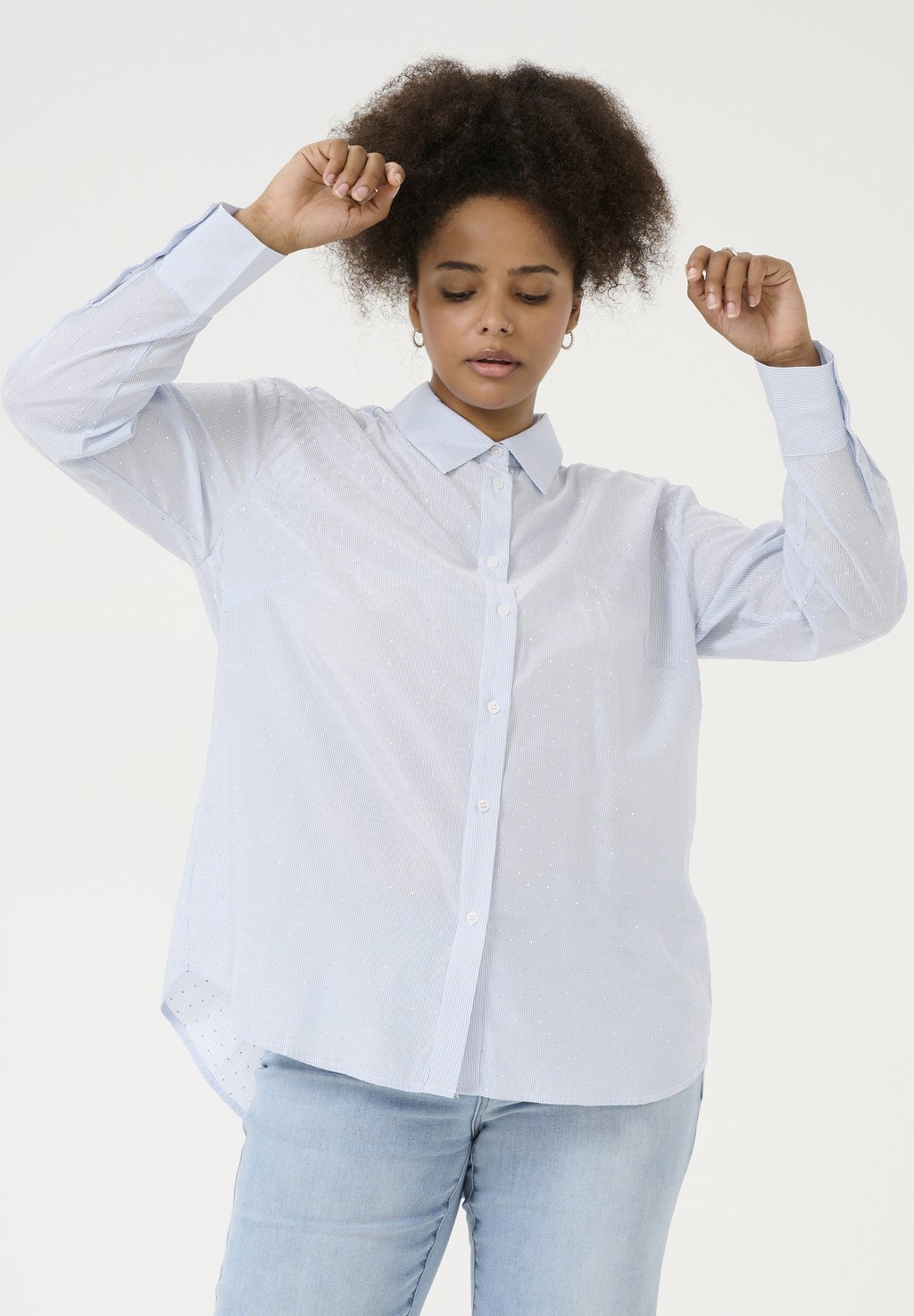 Блузка на пуговицах MILANA Kaffe Curve, синий
Блузка на пуговицах MILANA Kaffe Curve, синий