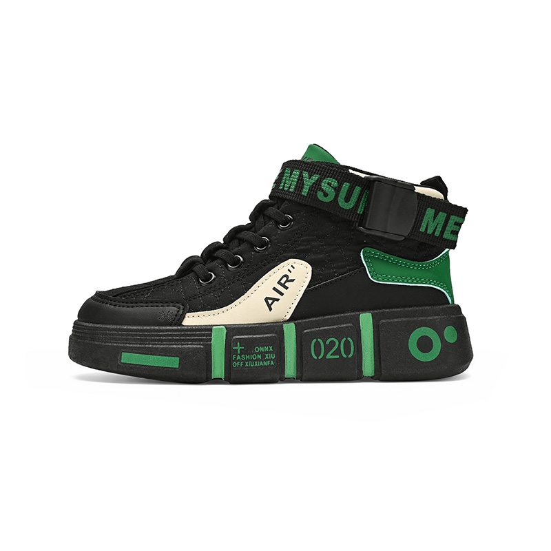 Высокие детские кроссовки для скейтбординга для подростков YUZHAOLIN, черный/зеленый
Высокие детские кроссовки для скейтбординга для подростков YUZHAOLIN, черный/зеленый