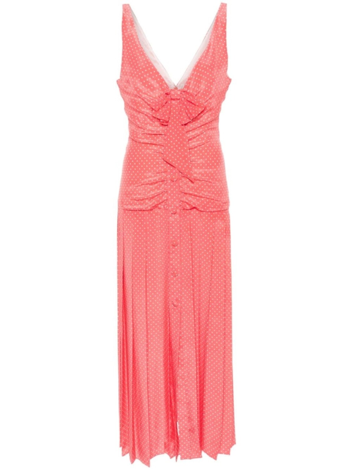 Шелковое платье миди в горох Alessandra Rich, розовый
Шелковое платье миди в горох Alessandra Rich, розовый