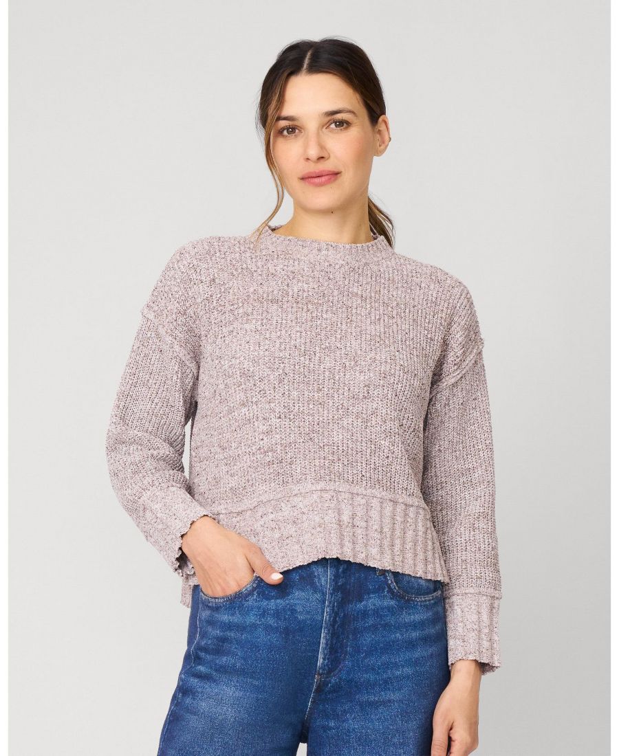 Женский свитер из меланжевой пряжи свободного кроя для отдыха Cable & Gauge, Heathered chocolate
Женский свитер из меланжевой пряжи свободного кроя для отдыха Cable & Gauge, Heathered chocolate