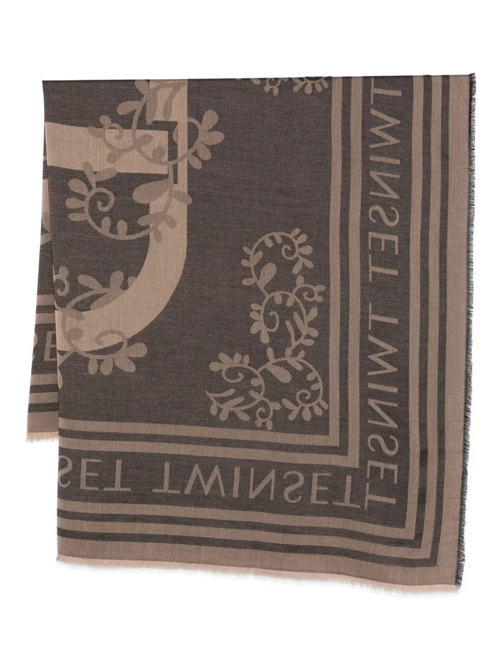 Шарф с цветочным узором и бахромой TWINSET, коричневый
Шарф с цветочным узором и бахромой TWINSET, коричневый