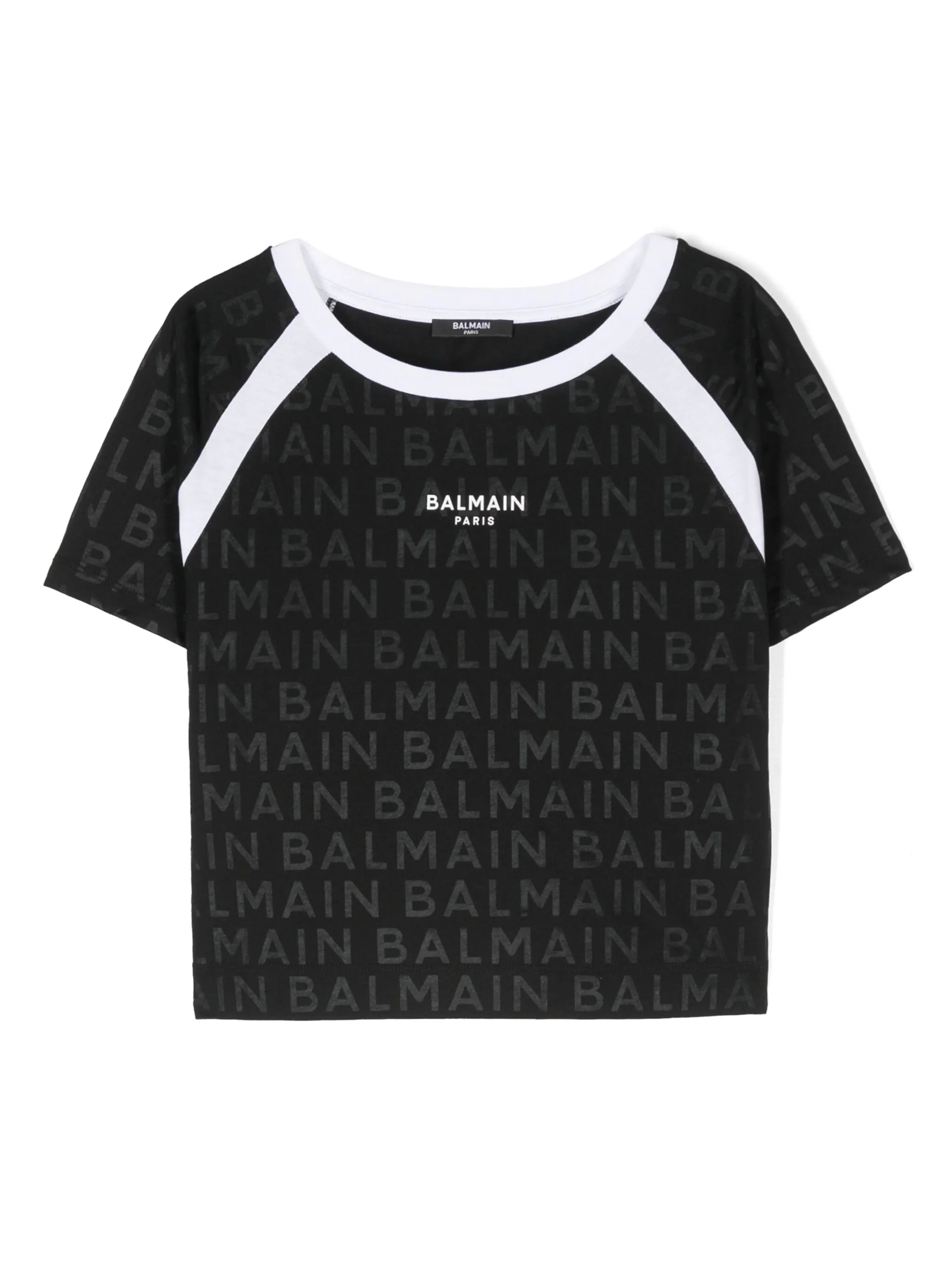 Футболка в стиле колор-блок с логотипом Balmain Kids, черный
Футболка в стиле колор-блок с логотипом Balmain Kids, черный