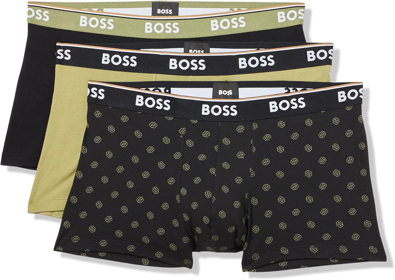 BOSS мужские трусы 3 шт, мультидизайн, логотип Bold Hugo Boss, Black Dot/Split Pea/Black Carbon
BOSS мужские трусы 3 шт, мультидизайн, логотип Bold Hugo Boss, Black Dot/Split Pea/Black Carbon