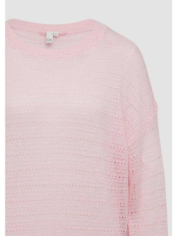 Вязаный свитер QS, розовый
Вязаный свитер QS, розовый