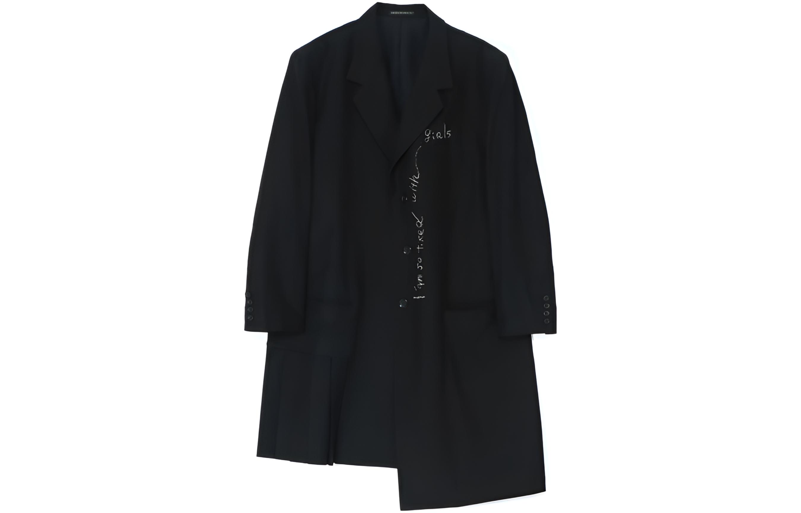 Yohji Yamamoto Черное мужское пальто, Black
Yohji Yamamoto Черное мужское пальто, Black