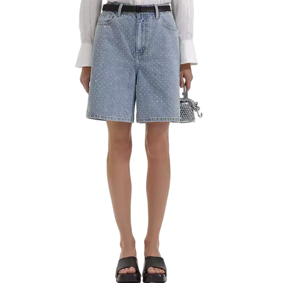 Джинсовые шорты с кристаллами Self-portrait, синий
Джинсовые шорты с кристаллами Self-portrait, синий