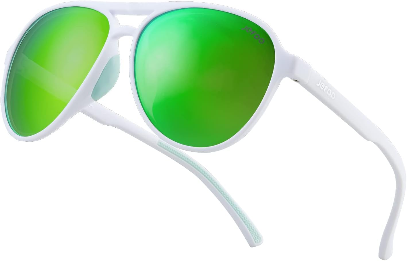 Поляризованные солнцезащитные очки-авиаторы Jefoo для женщин и мужчин, ретро-стиль, спортивные солнцезащитные очки для защиты от УФ-излучения UV400 на открытом воздухе, White Frame / Mirrored Green Lens
Поляризованные солнцезащитные очки-авиаторы Jefoo для женщин и мужчин, ретро-стиль, спортивные солнцезащитные очки для защиты от УФ-излучения UV400 на открытом воздухе, White Frame / Mirrored Green Lens
