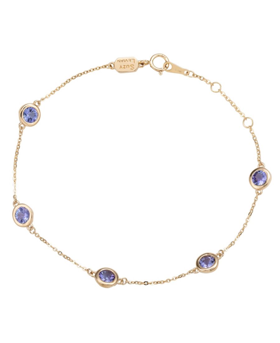 Браслет Suzy Levian из 14-каратного золота с танзанитом круглой огранки общим весом 1,25 карата Suzy Levian New York, Yellow gold
Браслет Suzy Levian из 14-каратного золота с танзанитом круглой огранки общим весом 1,25 карата Suzy Levian New York, Yellow gold