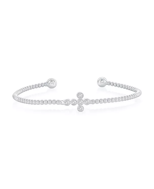 Браслет из стерлингового серебра с боковыми бусинами CZ Simona, silver
Браслет из стерлингового серебра с боковыми бусинами CZ Simona, silver