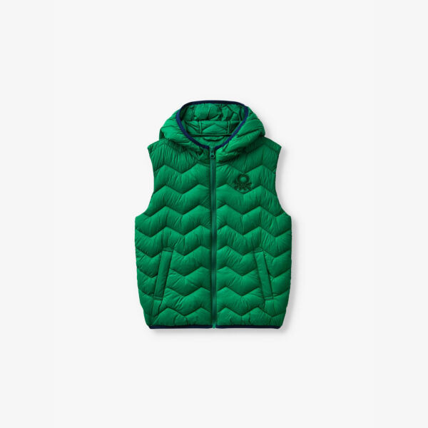 Утепленный жилет с капюшоном и вышитым логотипом для детей 6–14 лет Benetton, зеленый
Утепленный жилет с капюшоном и вышитым логотипом для детей 6–14 лет Benetton, зеленый