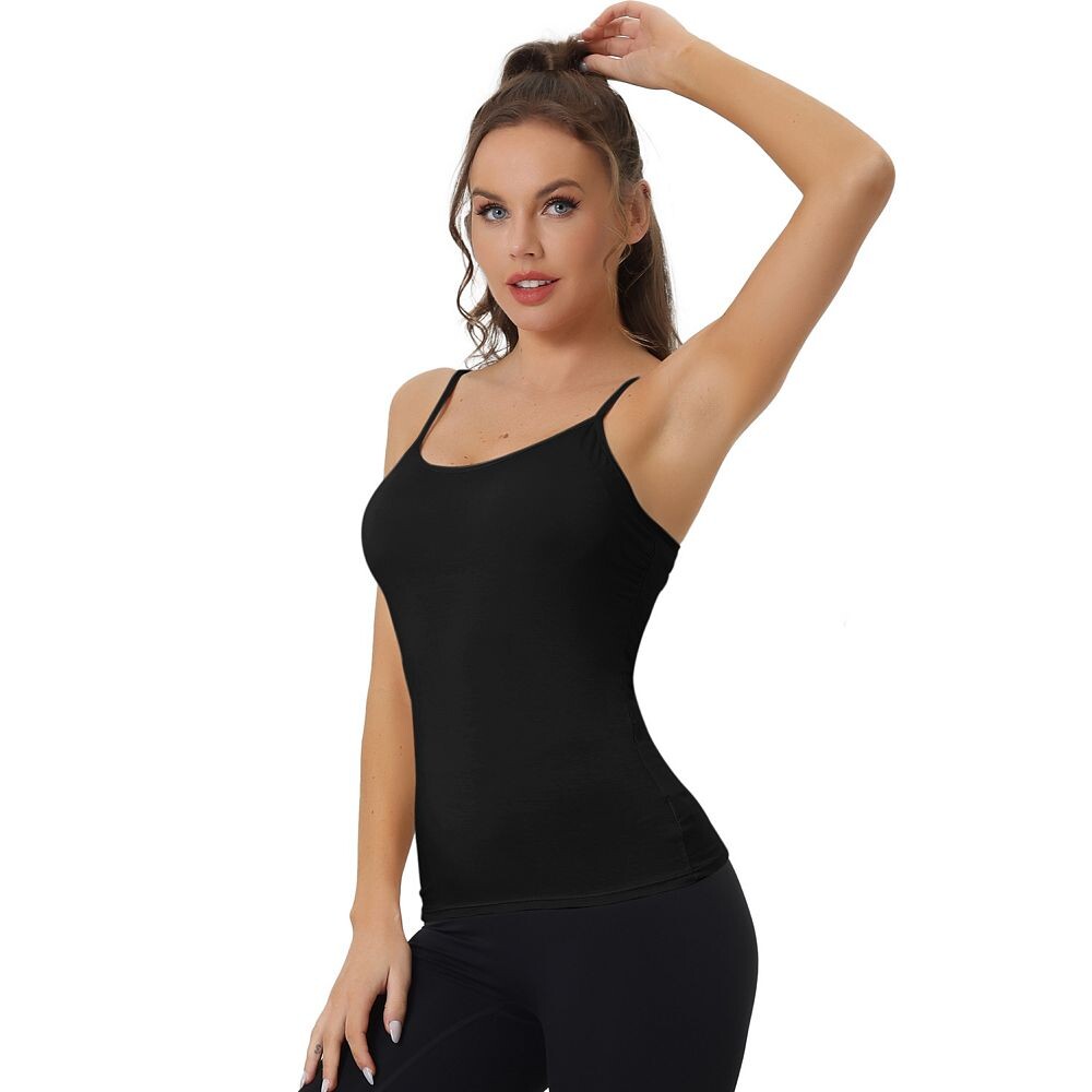 Женские майки без рукавов со встроенным бюстгальтером с мягкой подкладкой и регулируемыми бретельками без рукавов ALLEGRA K, черный
Женские майки без рукавов со встроенным бюстгальтером с мягкой подкладкой и регулируемыми бретельками без рукавов ALLEGRA K, черный