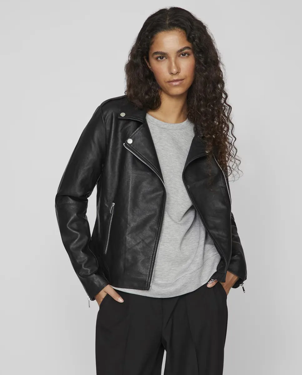 Женская куртка на молнии с длинными рукавами Vila, черный
Женская куртка на молнии с длинными рукавами Vila, черный