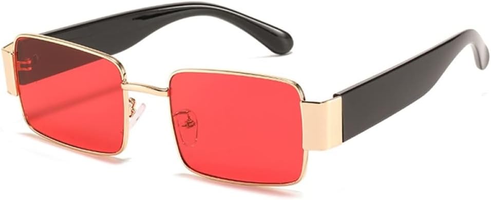 Винтажные прямоугольные солнцезащитные очки для женщин и мужчин, металлические солнцезащитные очки для женщин-водителей, очки с защитой от УФ-излучения UV400 DSXLY, Gold Red
Винтажные прямоугольные солнцезащитные очки для женщин и мужчин, металлические солнцезащитные очки для женщин-водителей, очки с защитой от УФ-излучения UV400 DSXLY, Gold Red