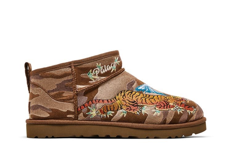 Мужские угги UGG Palace x Classic Ultra Mini с вышивкой тигра, коричневый
Мужские угги UGG Palace x Classic Ultra Mini с вышивкой тигра, коричневый
