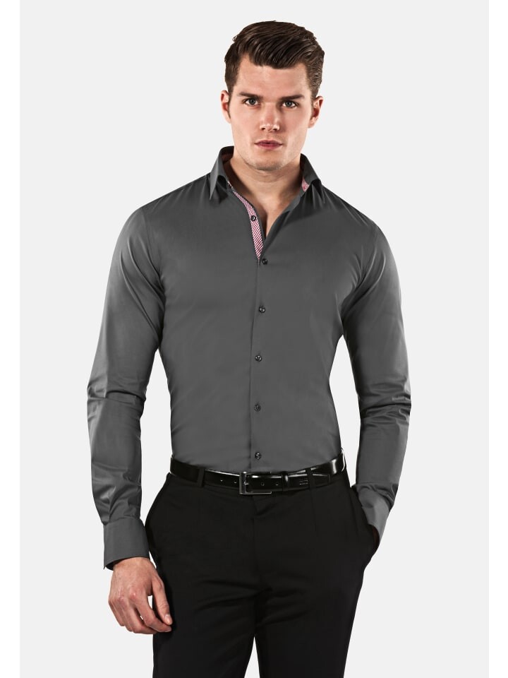 Рубашка Vincenzo Boretti super tailliert, цвет dunkelgrau/weinrot
Рубашка Vincenzo Boretti super tailliert, цвет dunkelgrau/weinrot