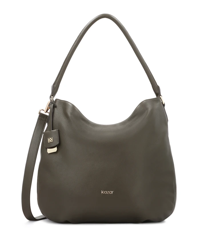 Оливковая сумка-хобо с ручкой Kazar, зеленый
Оливковая сумка-хобо с ручкой Kazar, зеленый