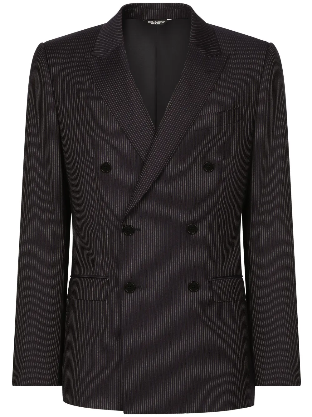 Полосатый костюм с двубортным пиджаком DOLCE & GABBANA, черный
Полосатый костюм с двубортным пиджаком DOLCE & GABBANA, черный