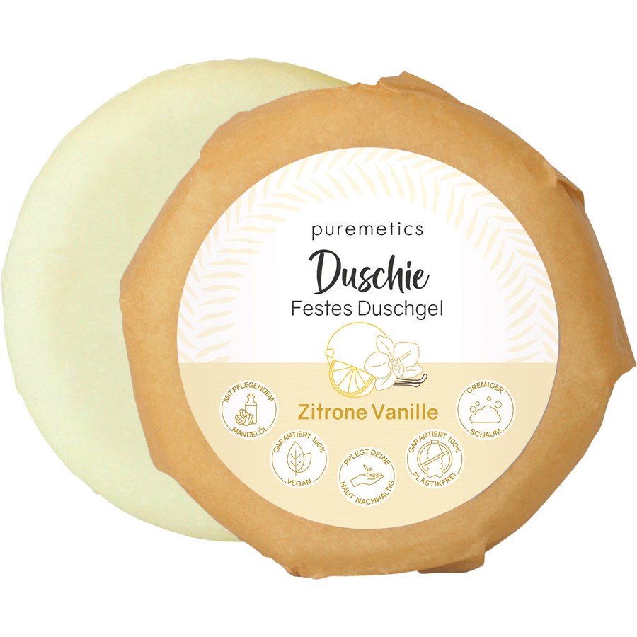 Мыло для рук duschie zitrone vanille Puremetics, вес 60 гр.
Мыло для рук duschie zitrone vanille Puremetics, вес 60 гр.