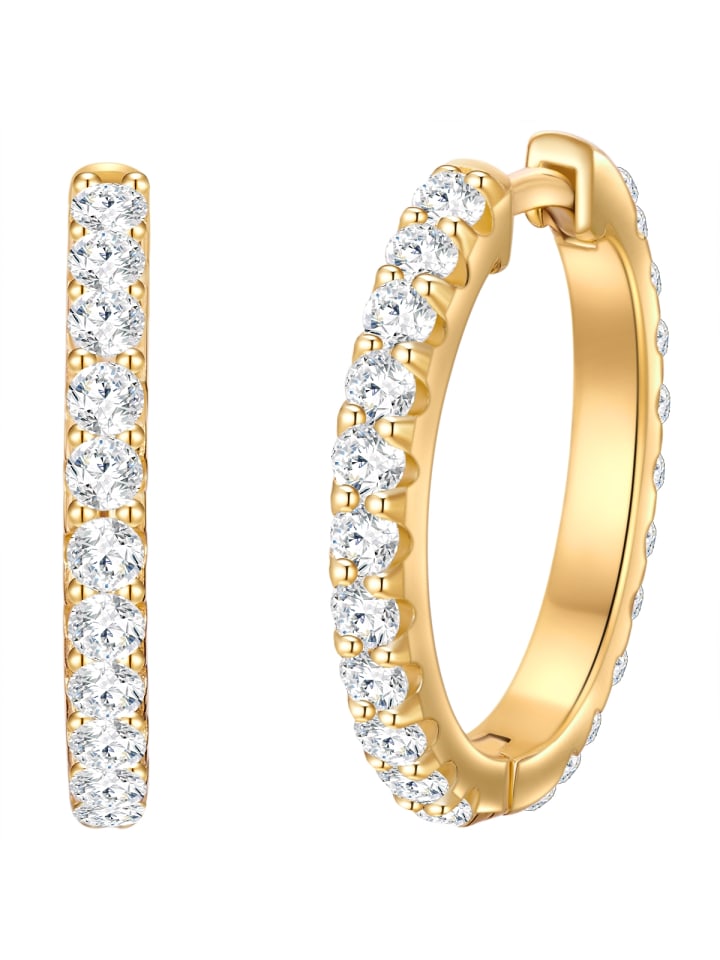 Trilani Серьги из стерлингового серебра с кубическим цирконием в оправе из желтого золота
Trilani Серьги из стерлингового серебра с кубическим цирконием в оправе из желтого золота