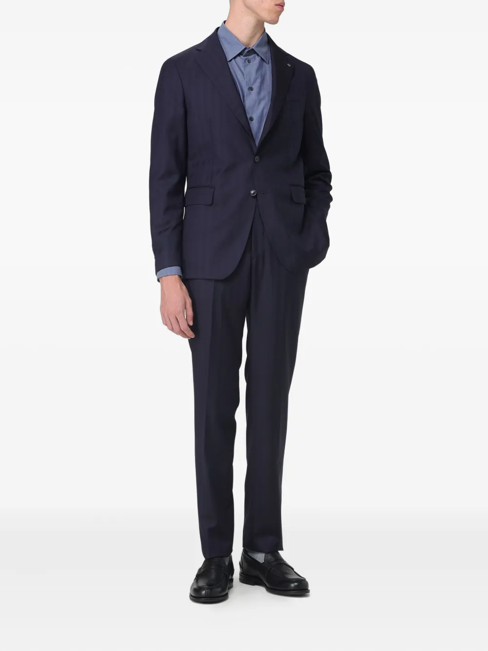 Костюм с елочкой Tagliatore, синий
Костюм с елочкой Tagliatore, синий