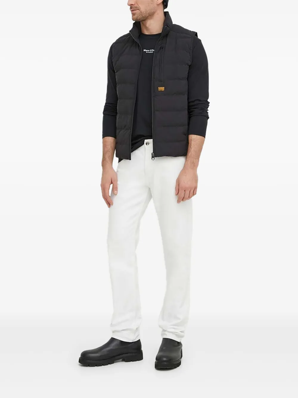 Стеганый жилет Foundation Liner на молнии G-Star RAW, черный
Стеганый жилет Foundation Liner на молнии G-Star RAW, черный