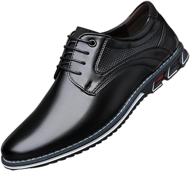 Мужские повседневные туфли больших размеров из искусственной кожи - износостойкие, нескользящие туфли на шнуровке для работы и повседневной носки Hhhchpm, черный
Мужские повседневные туфли больших размеров из искусственной кожи - износостойкие, нескользящие туфли на шнуровке для работы и повседневной носки Hhhchpm, черный