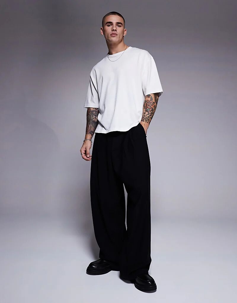 Подковообразные элегантные брюки с поясом черного цвета ASOS DESIGN
Подковообразные элегантные брюки с поясом черного цвета ASOS DESIGN