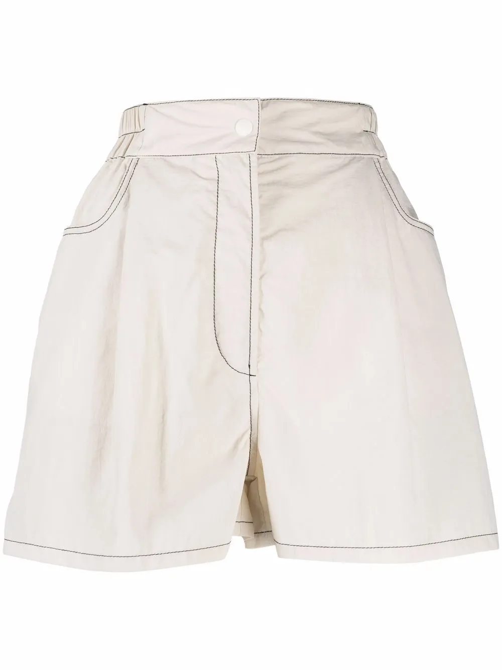 Широкие шорты с декоративной строчкой Sunnei, нейтральный
Широкие шорты с декоративной строчкой Sunnei, нейтральный